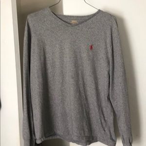 DARK GREY POLO LONG SLEEVE XL